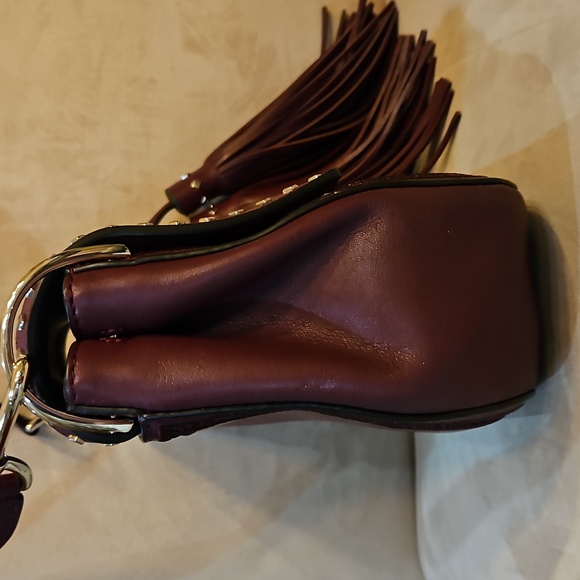 kate spade Basset Lane Emaline  Crossbody Bag Studs Ladder Lace Cherrywood NWT - Picture 6 of 15